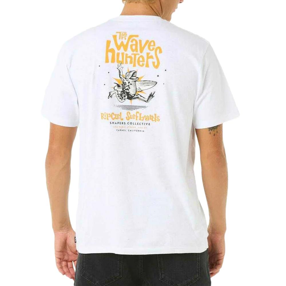 Rip Curl Shaper Address Weißes T-Shirt für Männer Ansicht 2