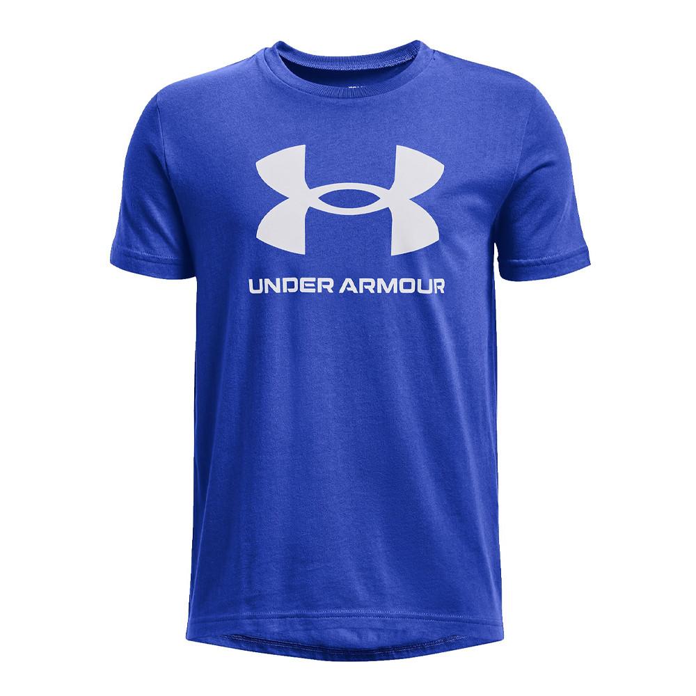 T-shirt Bleu Roi Garçon Under Armour Sportstyle Logo pas cher