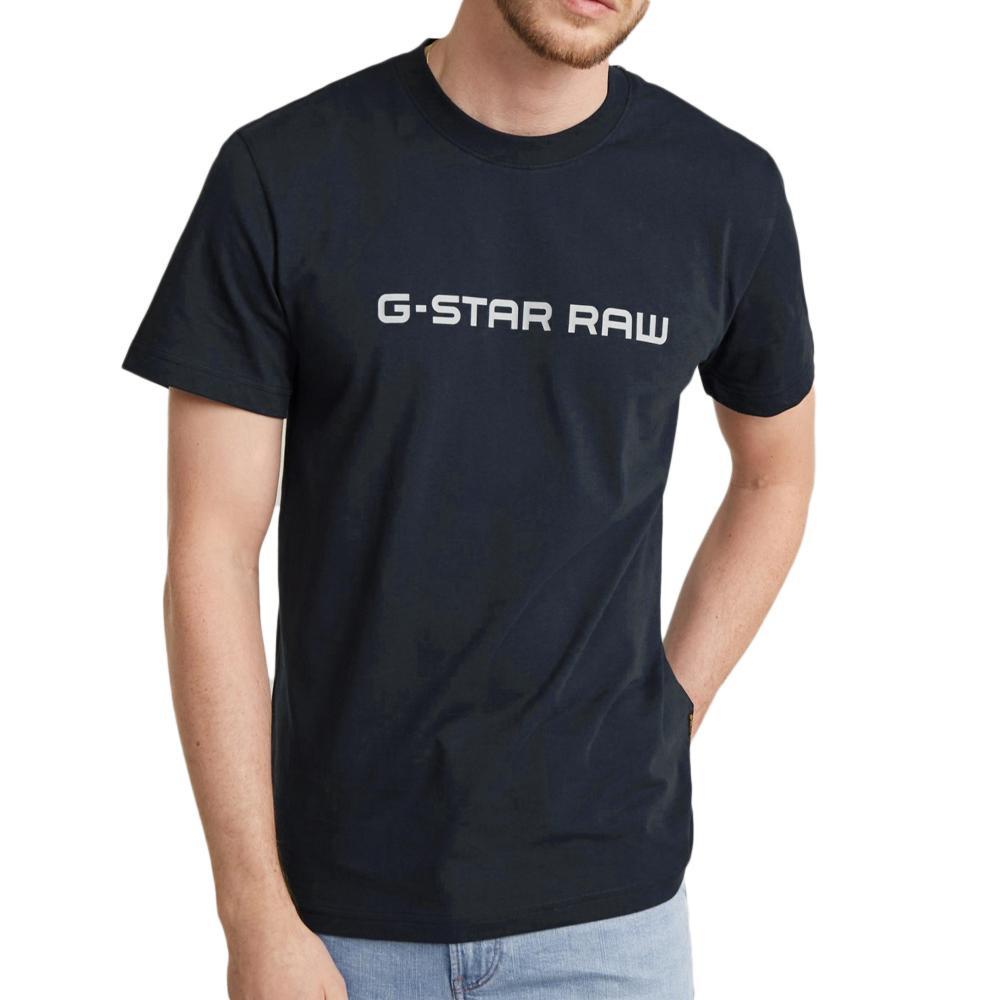 T-shirt Marine Foncé Homme G-Star Raw GD25950 pas cher