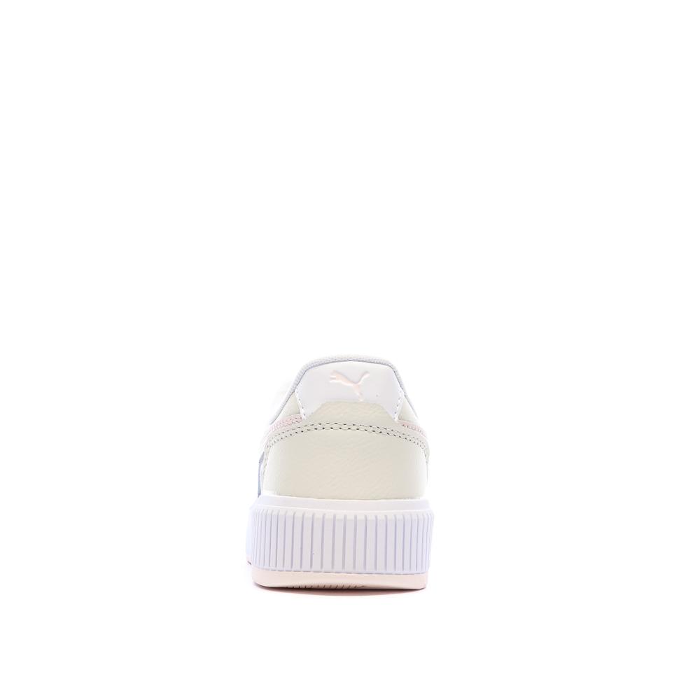 Baskets Blanc/Rose/Ecru Femme Puma Carina Mia vue 3