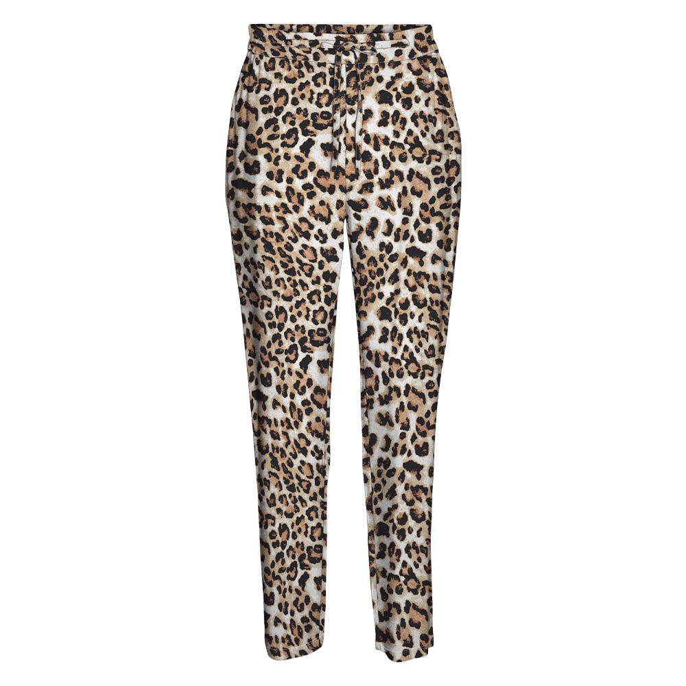 Pantalon fluide Léopard Noir/Beige Femme Vero Moda Easy Joy vue 3