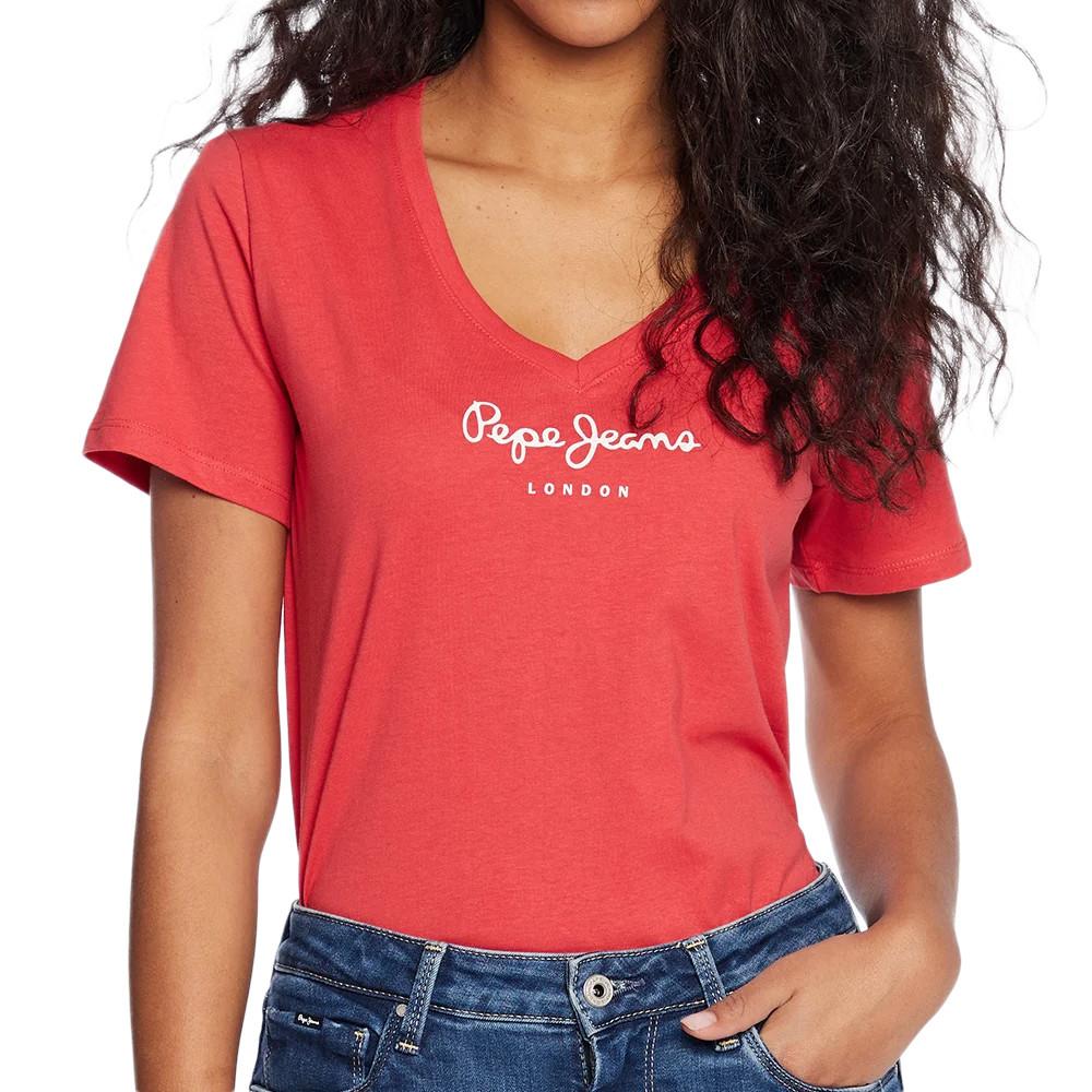 T shirt Rouge Femme Pepe jeans Wendy V Espace des marques