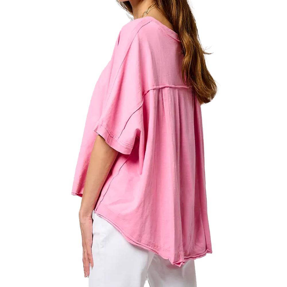T-shirt Rose Femme Kaporal Vison vue 2