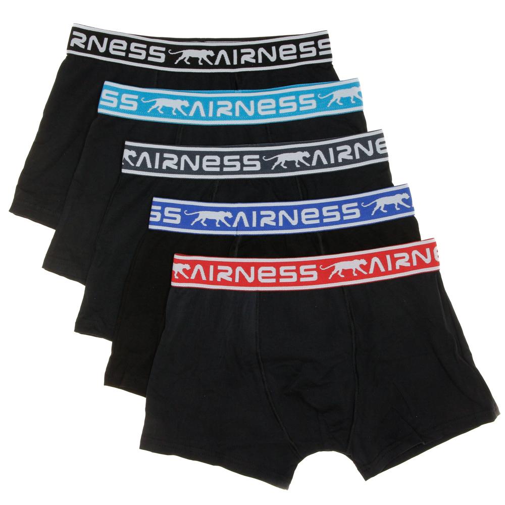 Lot de 5 Boxers Noirs Garçon Airness pas cher