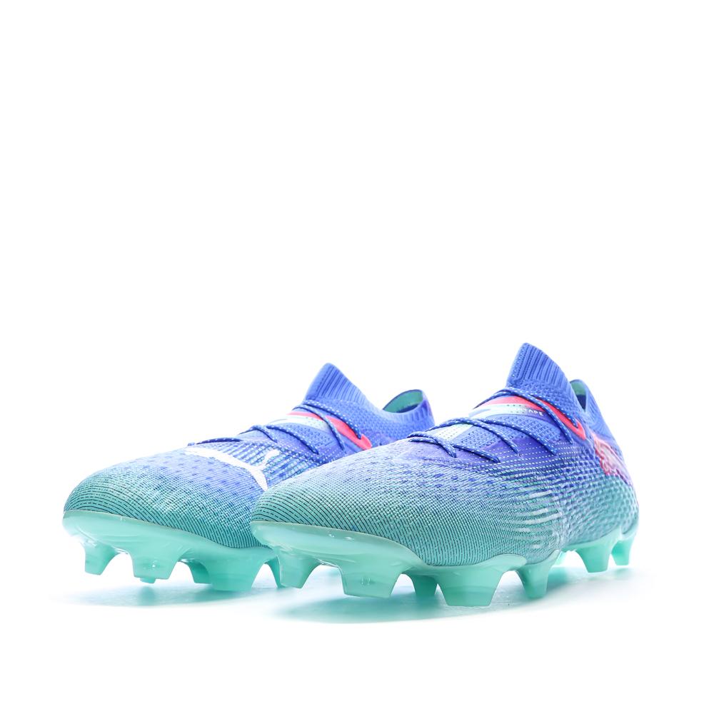 Chaussures de Foot Bleues Homme Puma Future 7 Ultimate FG/AG vue 6