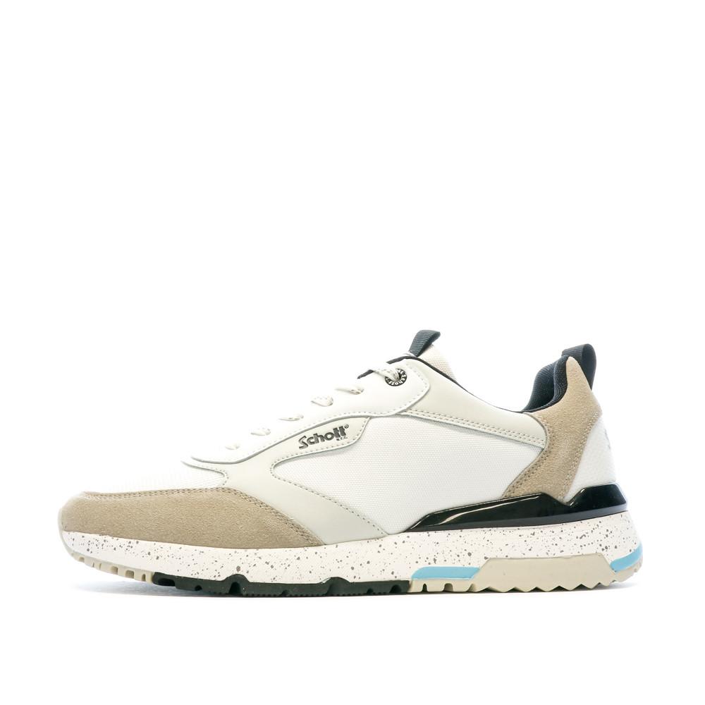 Baskets Blanches Homme Schott Ike pas cher