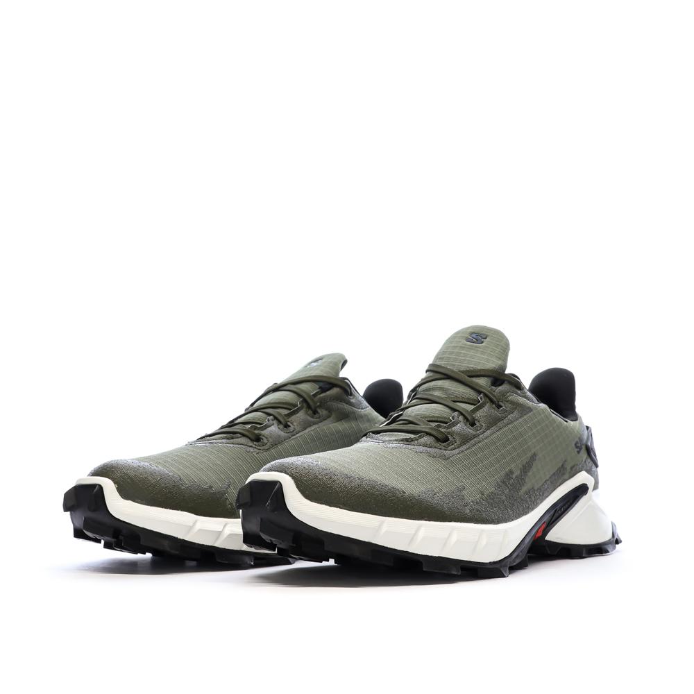 Chaussures de randonnées Kaki Homme Salomon Alphacross 4 vue 6