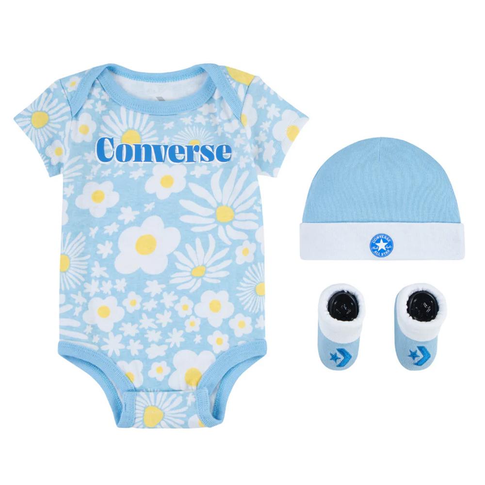Ensemble Bleu/Jaune Garçon Converse Seasonal pas cher