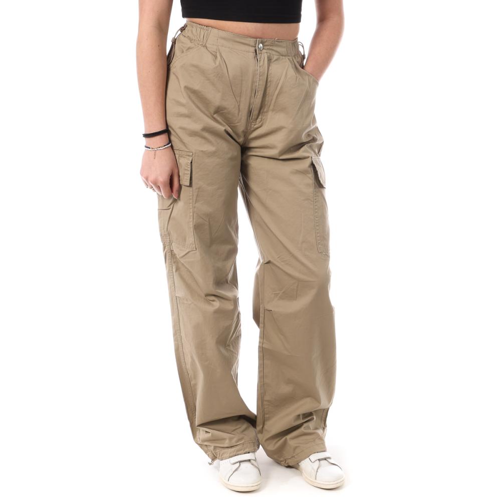 Pantalon Cargo Marron Femme Monday Premium 3178 pas cher