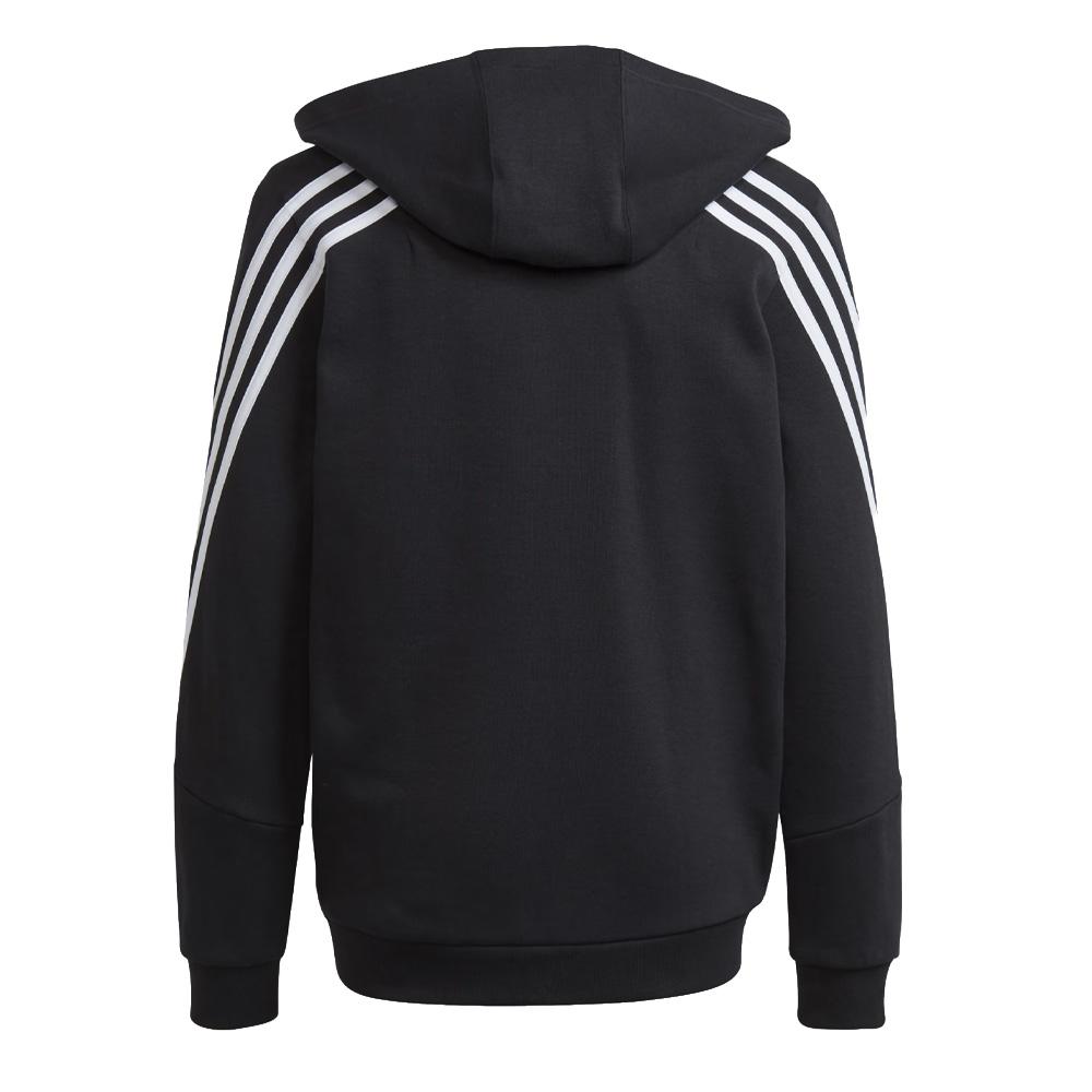 Kapuzenjacke Schwarz Gemischtes Kind Adidas Icons 3 Ansicht 2