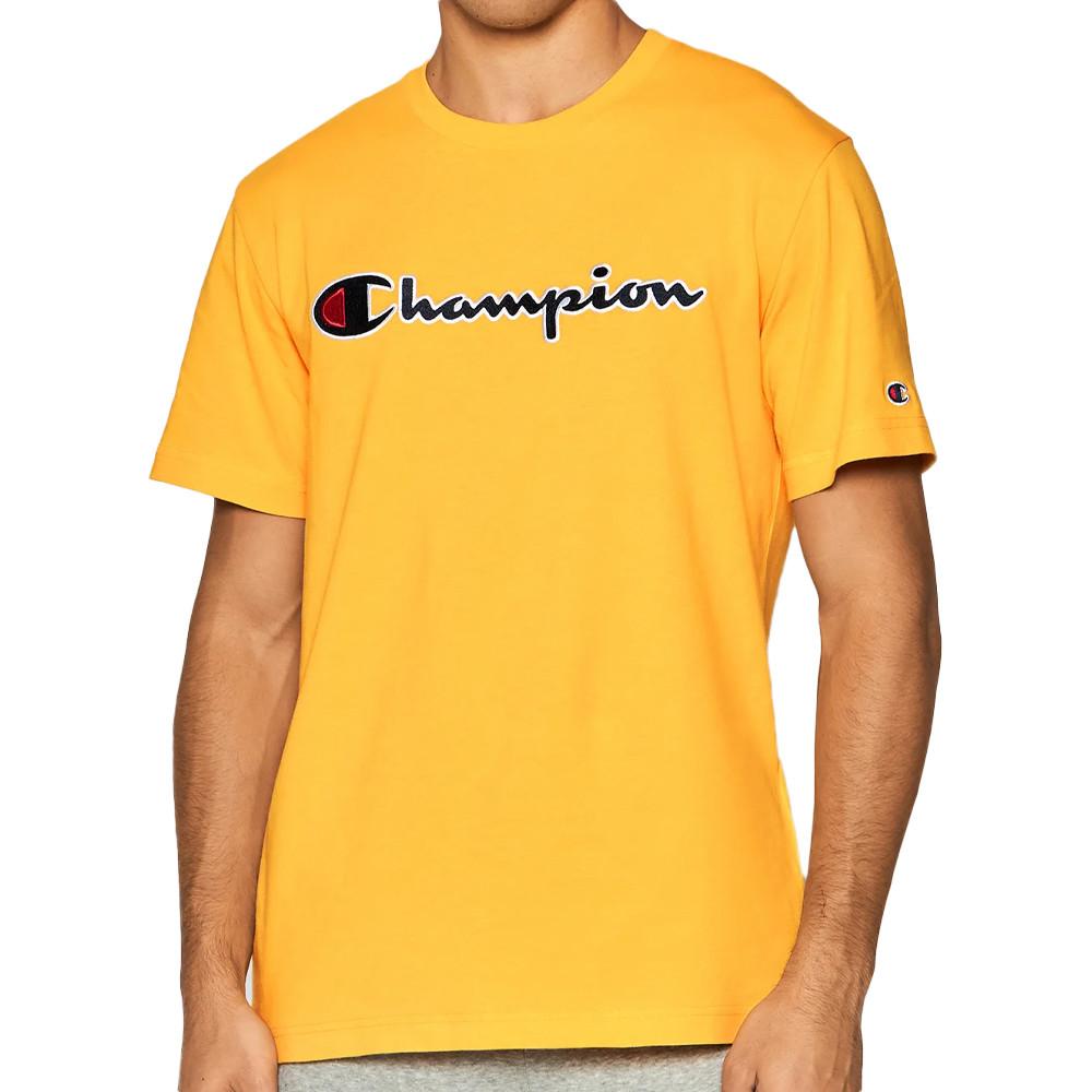 T shirt champion jaune homme top