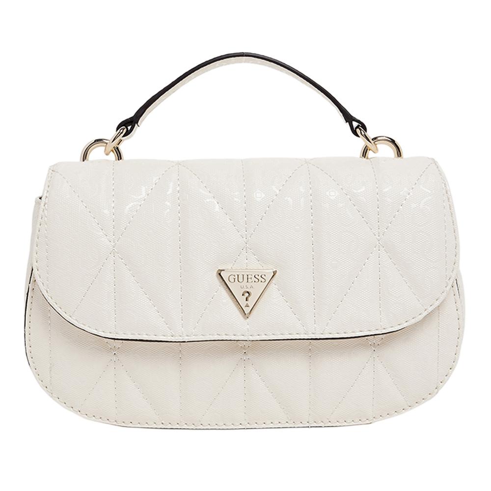Sac à Bandoulière Blanc Femme Guess Aldina pas cher