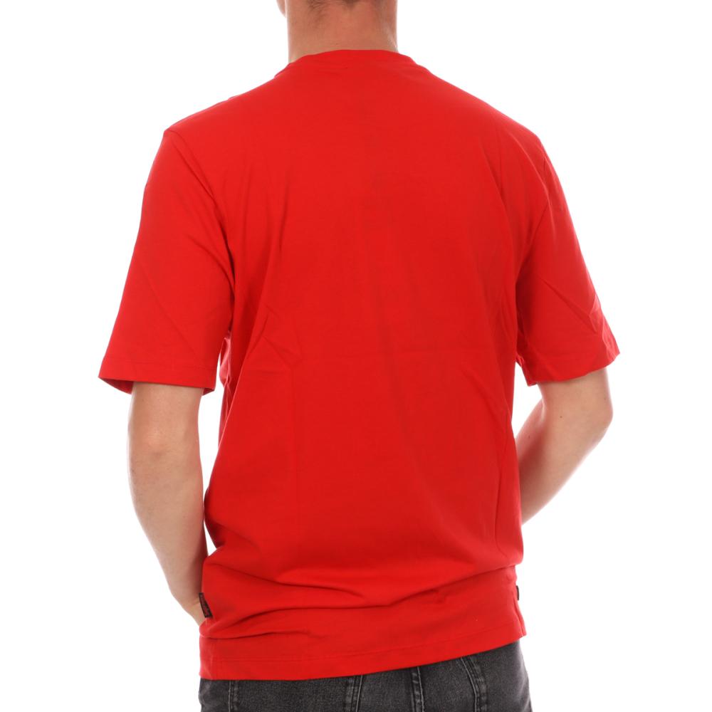 T-shirt Rouge Homme Supreme Grip Print Gun vue 2