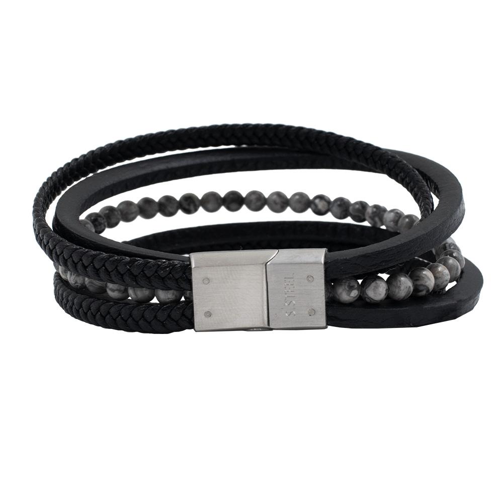 Bracelet Noir Geographical Norway 315124 vue 2