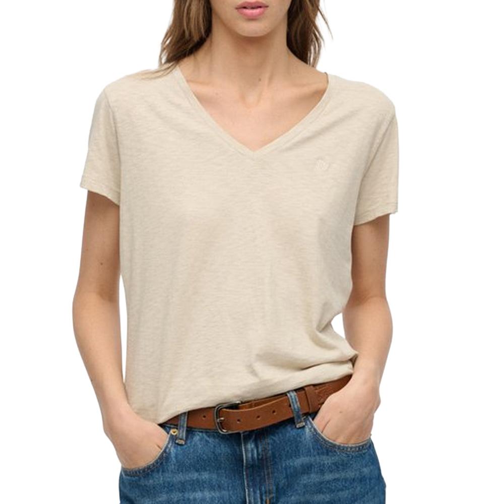 T-Shirt Beige Femme Superdry Studioss pas cher