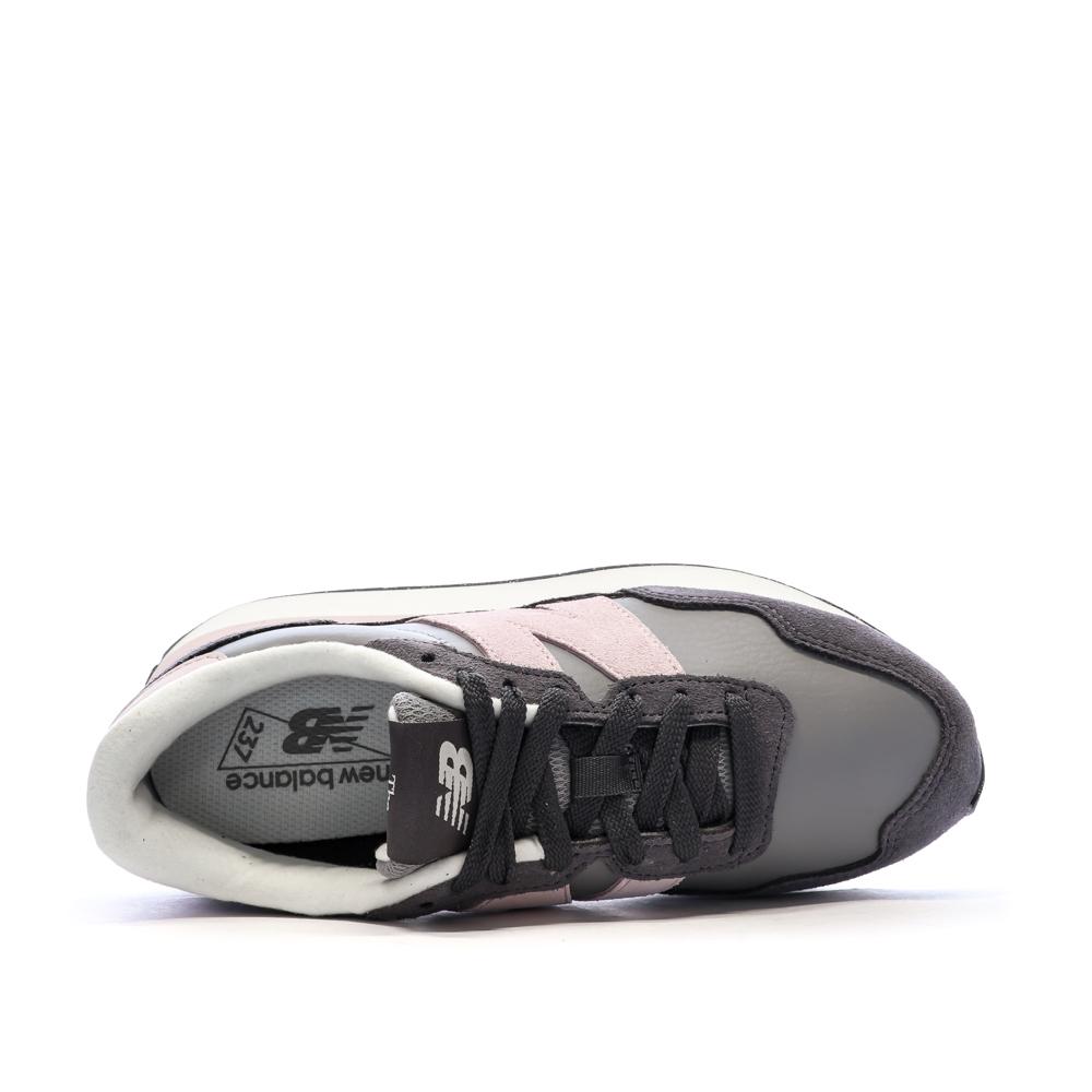Baskets Grises/Roses Femme New Balance 237 vue 4