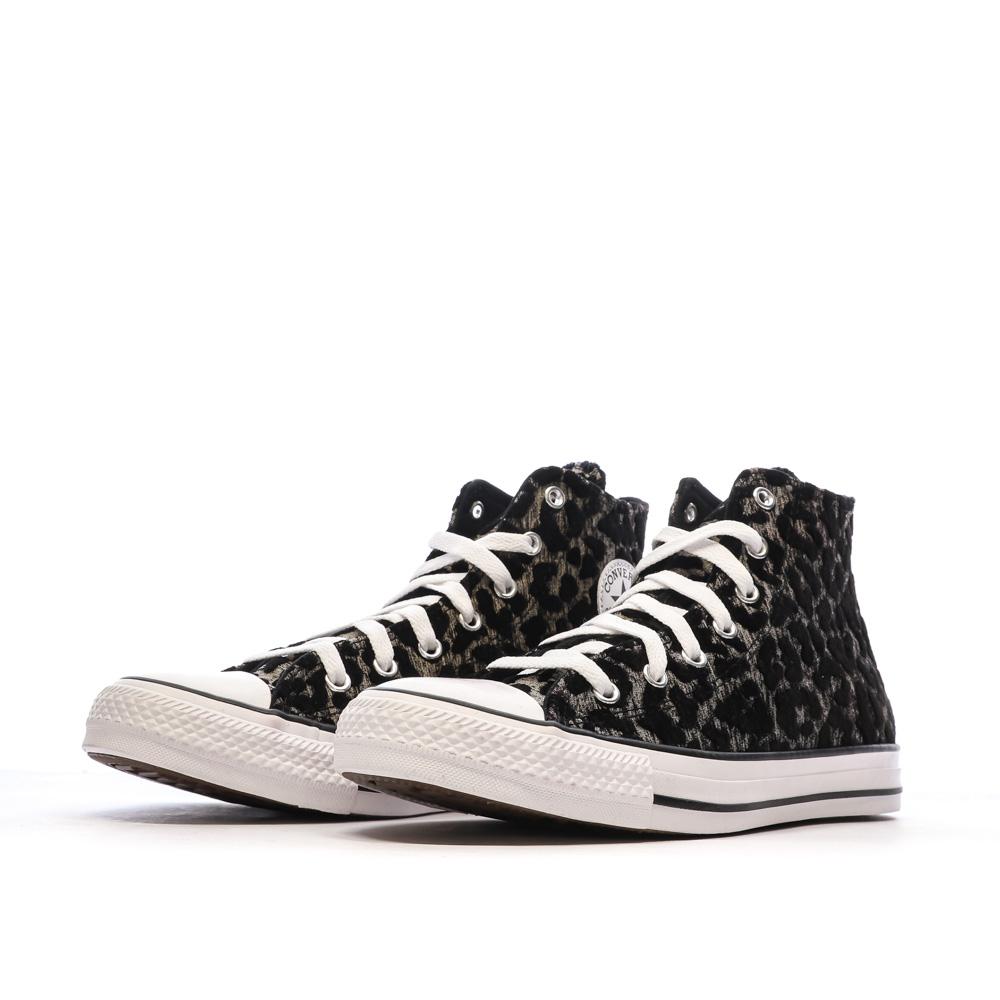 Baskets Noires Léopard Femme Converse Chuck Taylor All Star vue 6