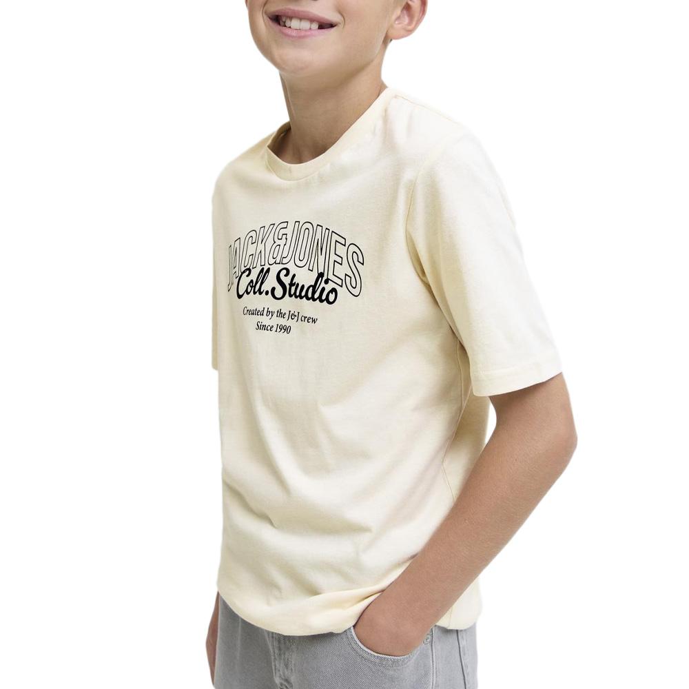 T-Shirt Beige Garçon Jack & Jones Koto pas cher
