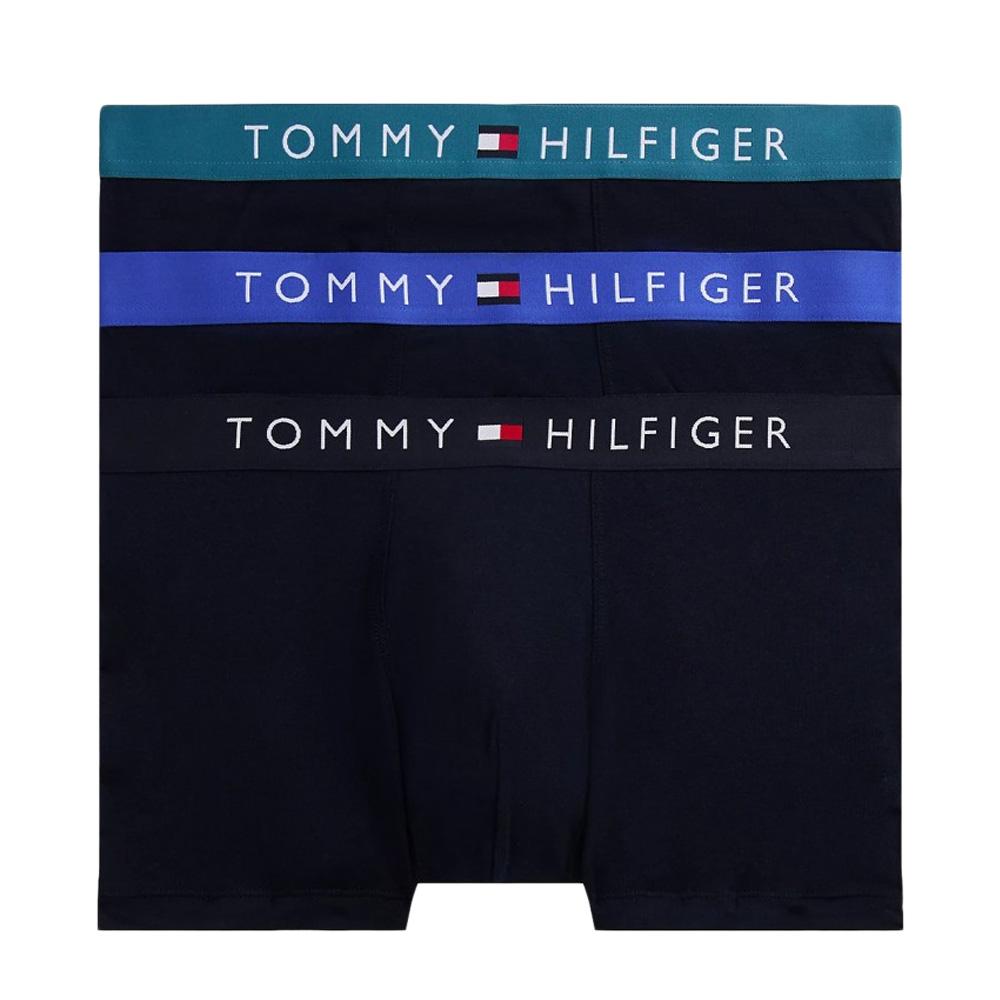 x3 Boxers Marine Homme Tommy Hilfiger TrunkY pas cher