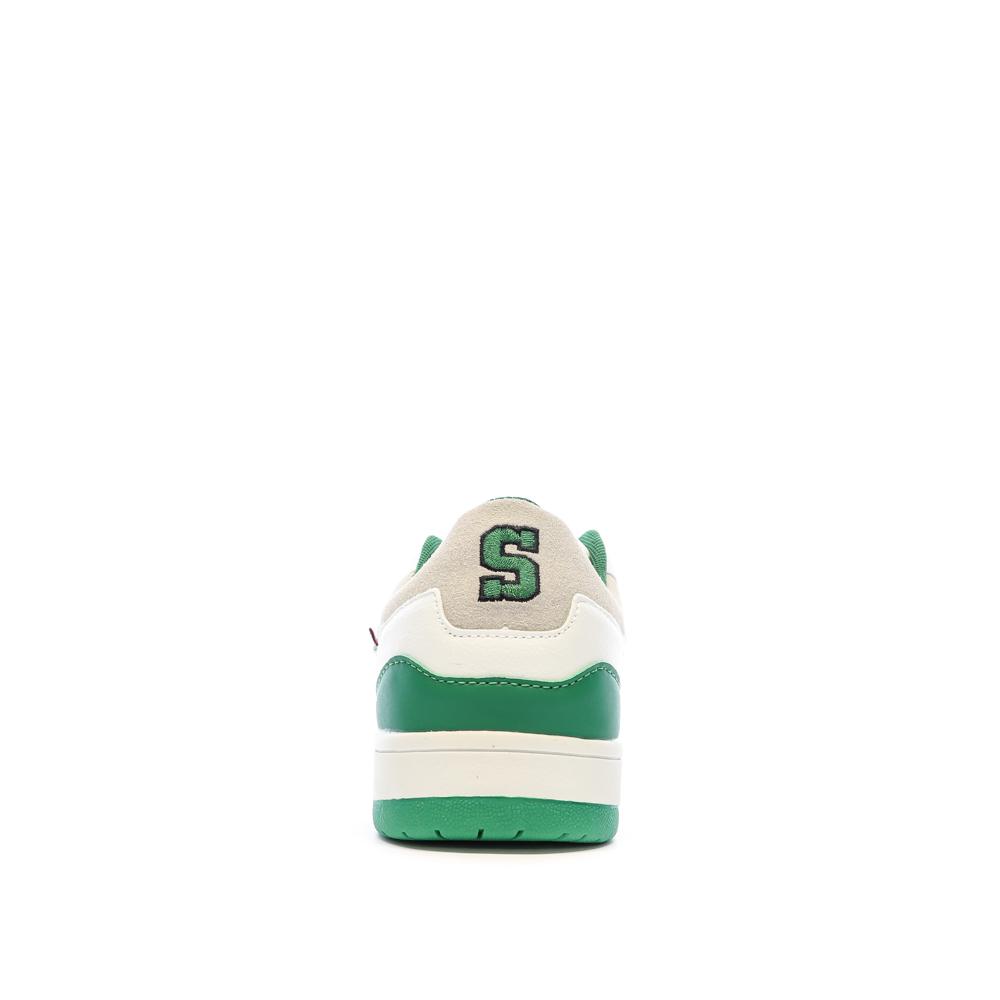 Baskets Blanches/Vertes Homme Schott Elmas vue 3