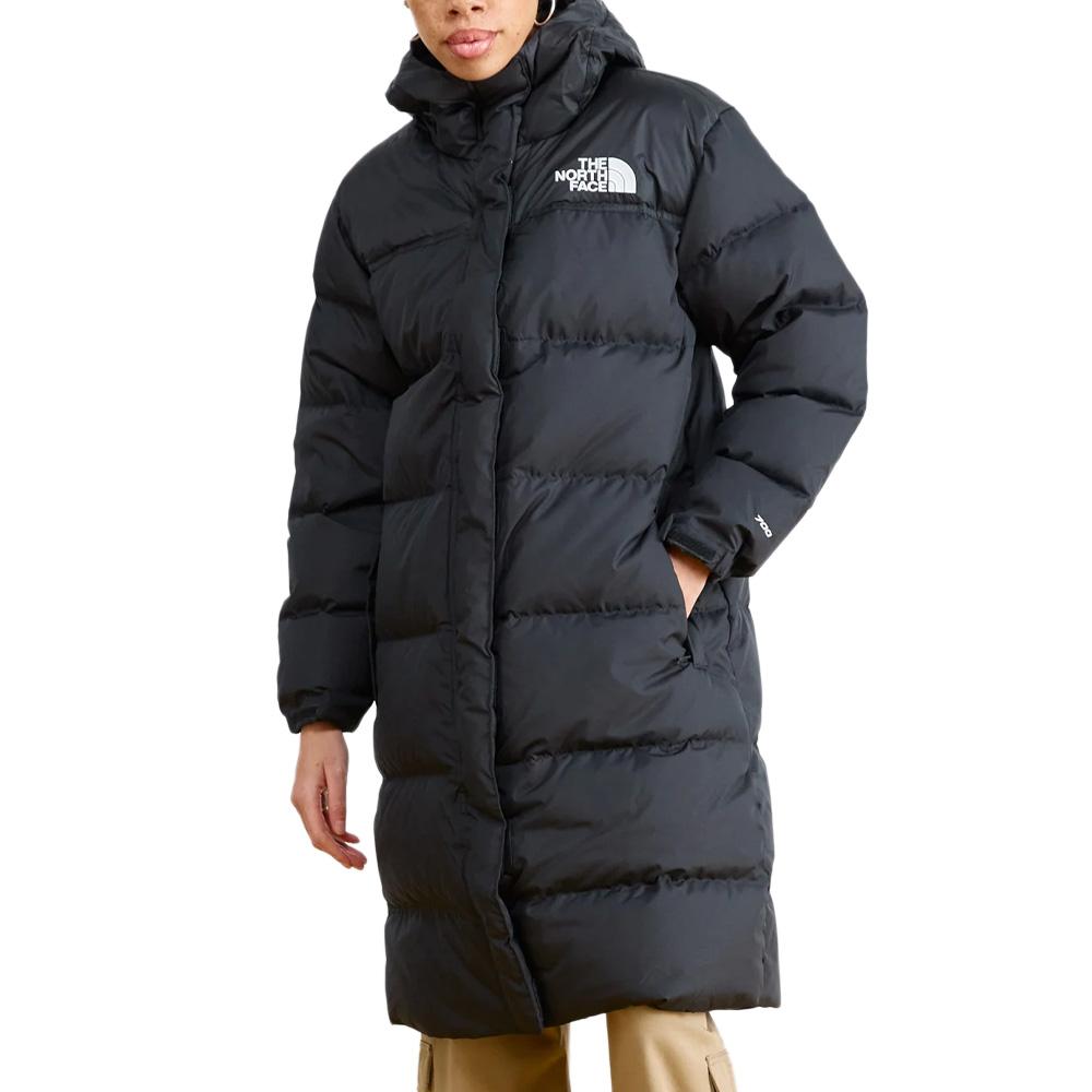 Doudoune Longue Femme Noir The North Face Nuptse pas cher
