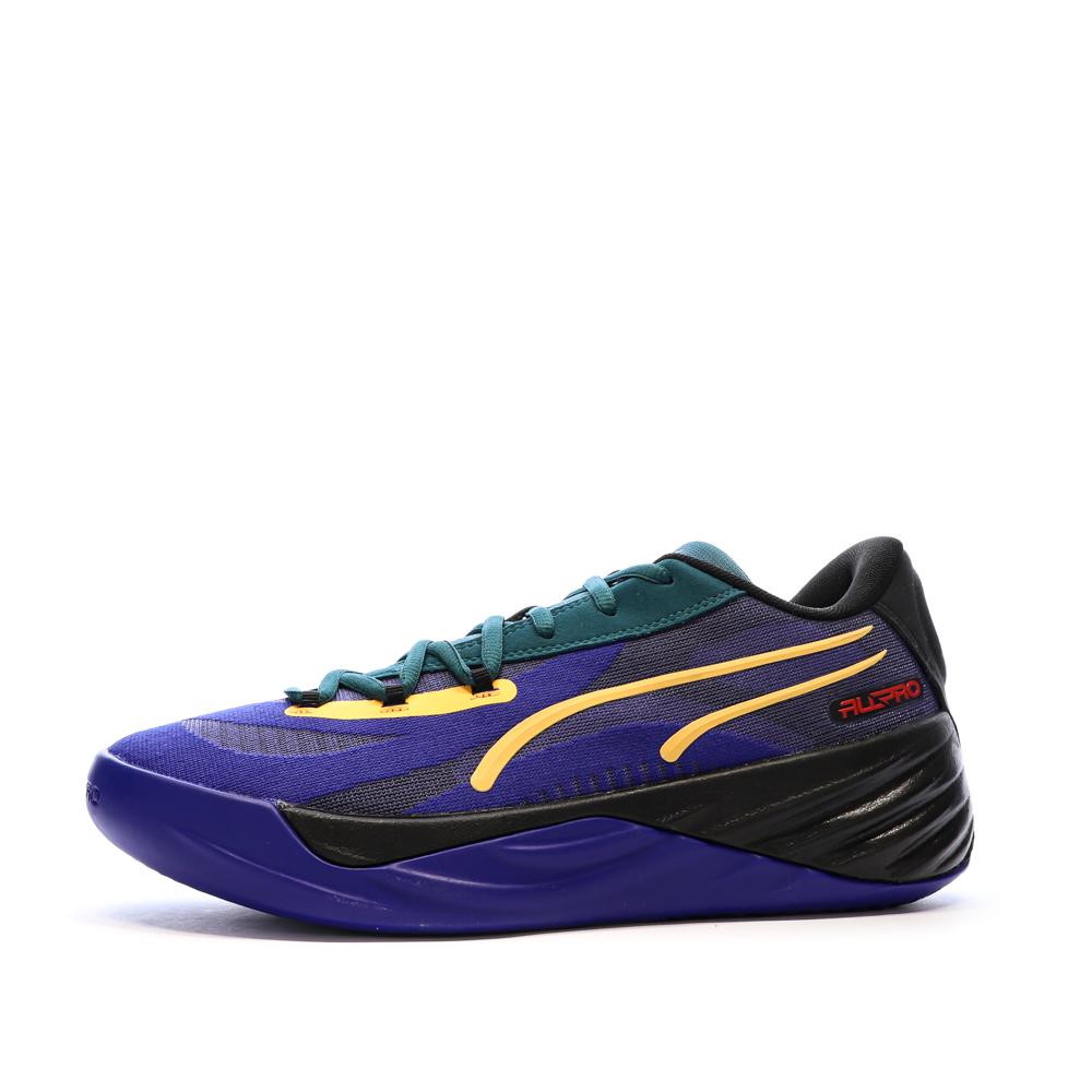 Chaussures de basketball Noires/Bleu Homme Puma All-pro Nitro Crowd Craze pas cher