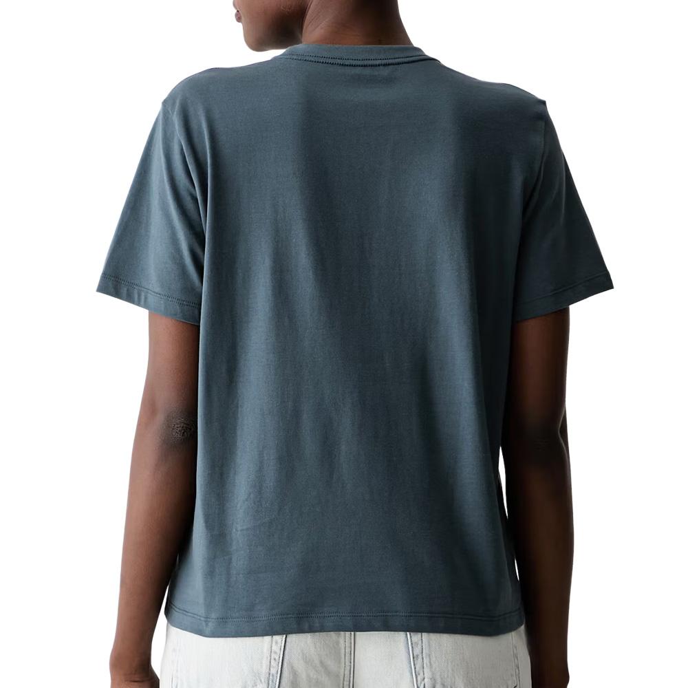 T-Shirt Gris Femme Calvin Klein Jeans Classic Script vue 2