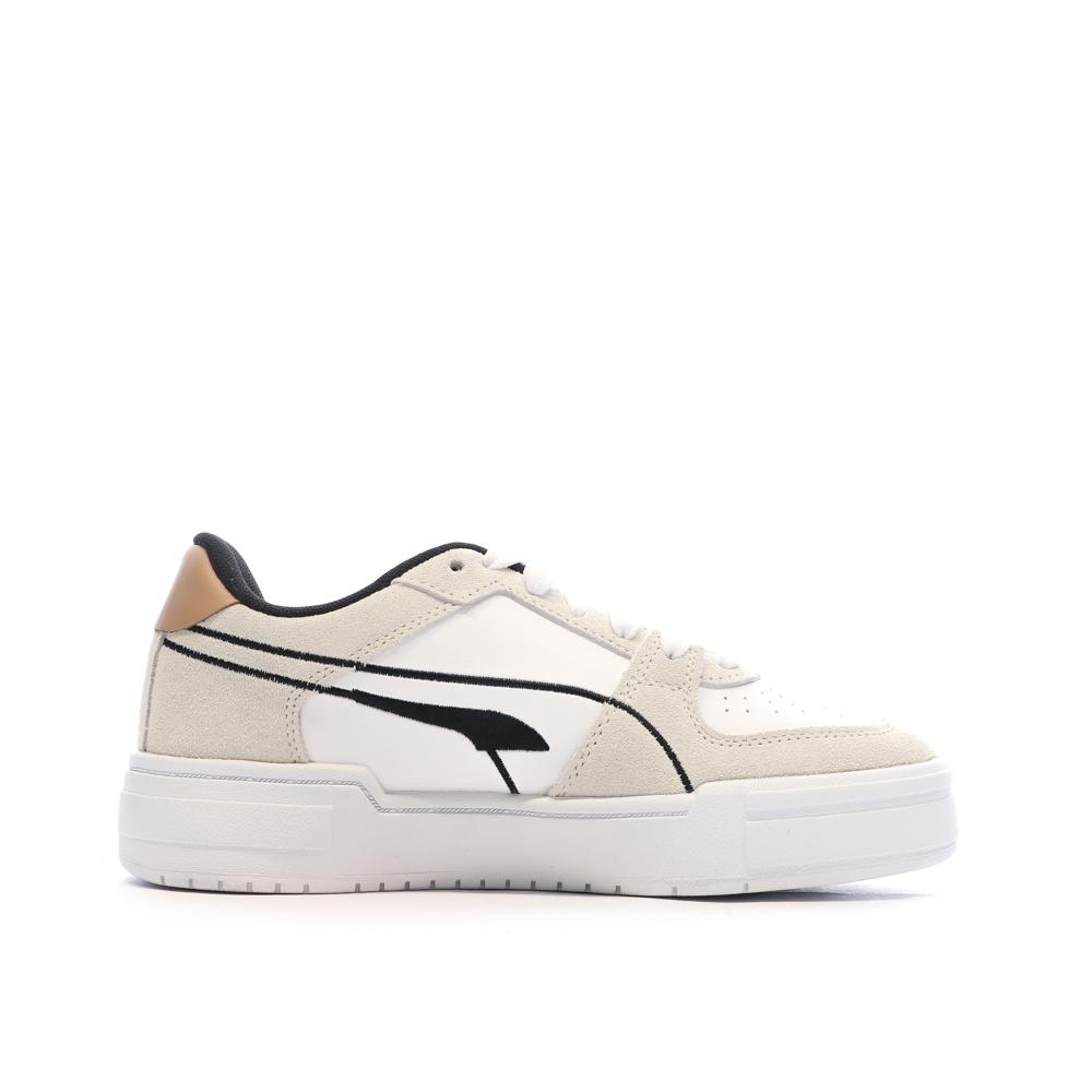 Baskets Blanc/Beige/Noir Femme Puma Pro Tweak vue 2