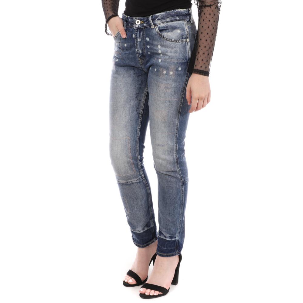 Jean Boyfriend Bleu délavé Femme Scotch & Soda Bandit pas cher