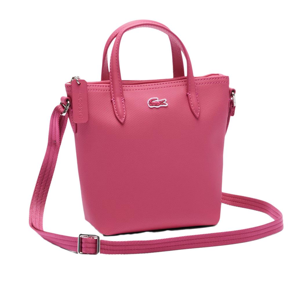 Sac Bandoulière Rose foncé Femme Lacoste Concept Mini Tote L.12.12 pas cher