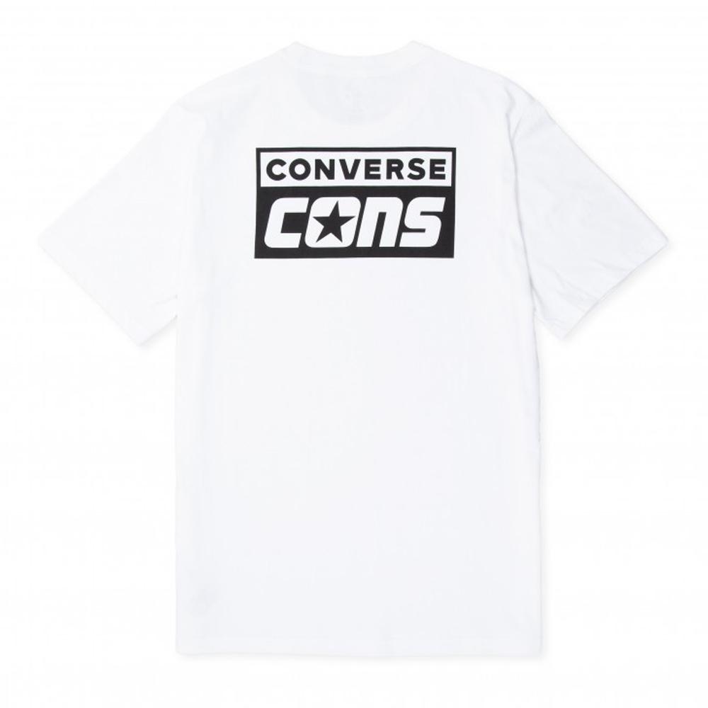 T-shirt Blanc Homme Converse Cons Graphic vue 2