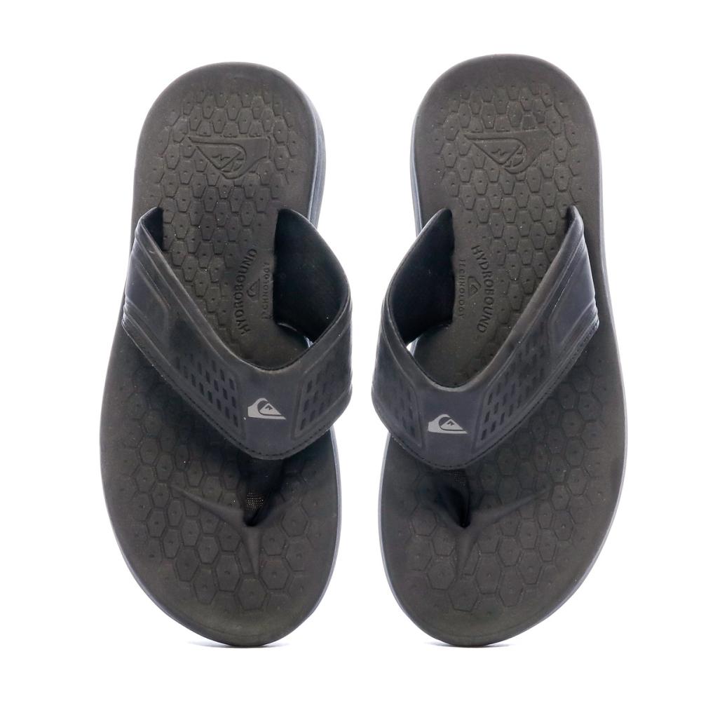 Tongs Noir Homme Quiksilver Layover Travel vue 3