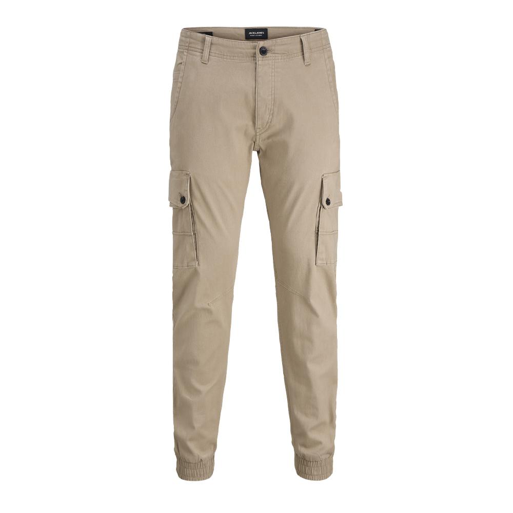 Pantalon Cargo Beige Homme Jack & Jones Warner 12167596 pas cher