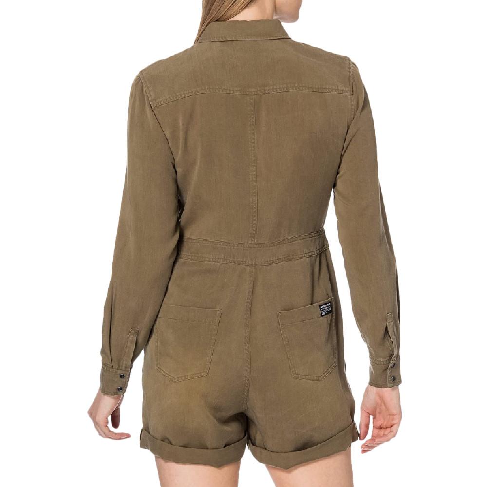 Combishort Kaki Femme Superdry Playsuit vue 2