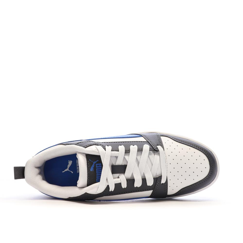 Baskets Noir/Blanche/Bleu Fille Puma Rebound vue 4