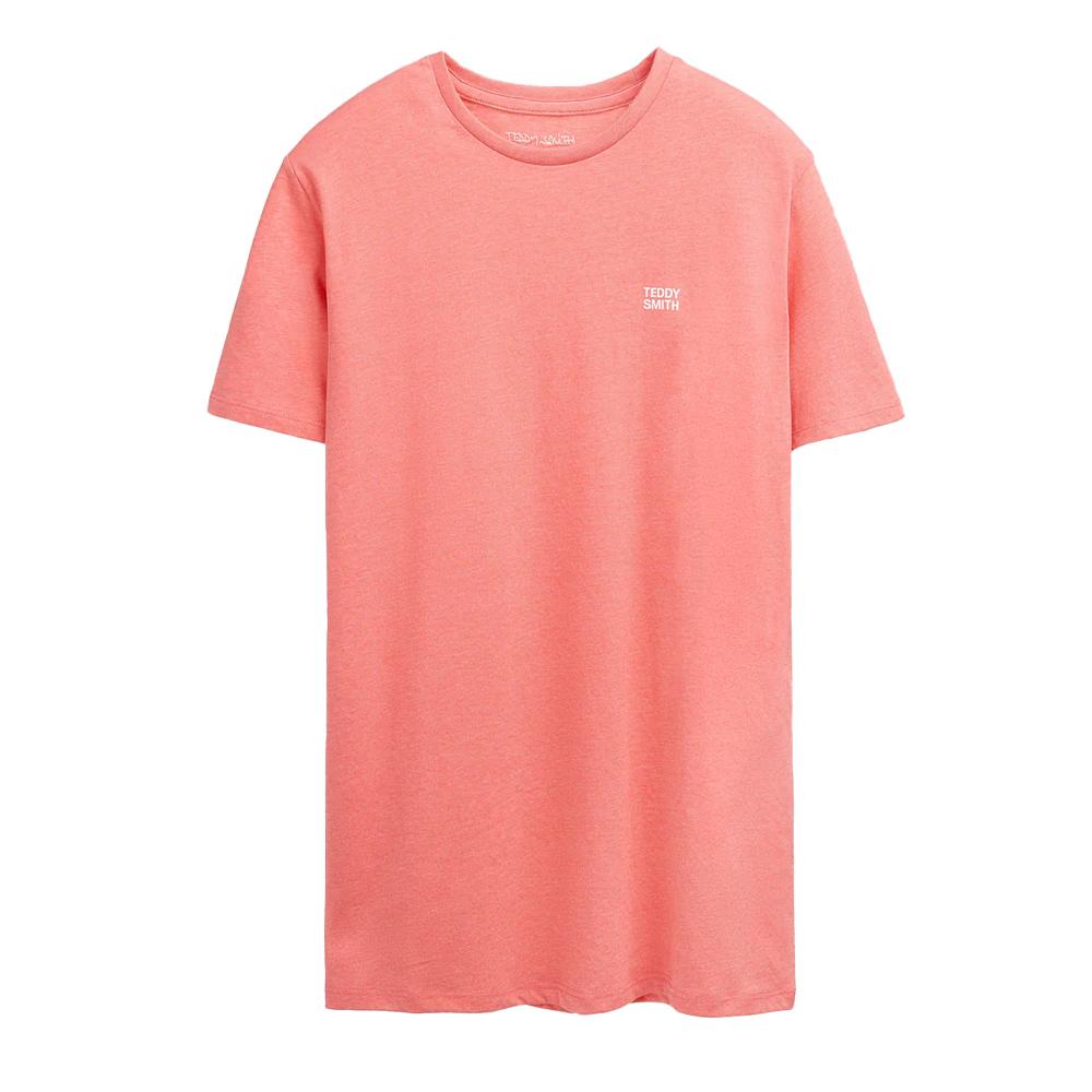 T-shirt Rose Homme Teddy Smith Total pas cher