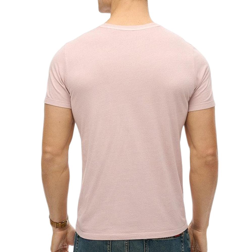 T-Shirt Rose Homme Superdry Classic Essential vue 2