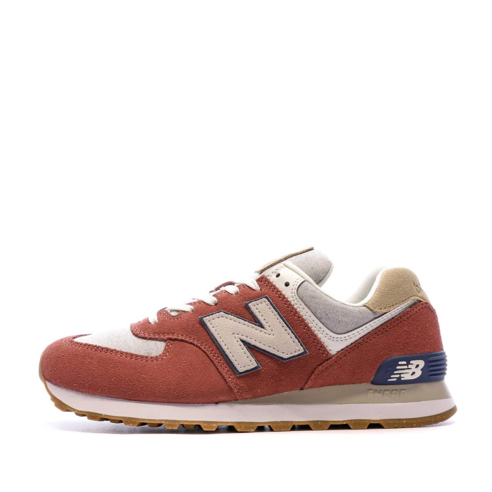Baskets Rose/Gris Homme New Balance 574 pas cher