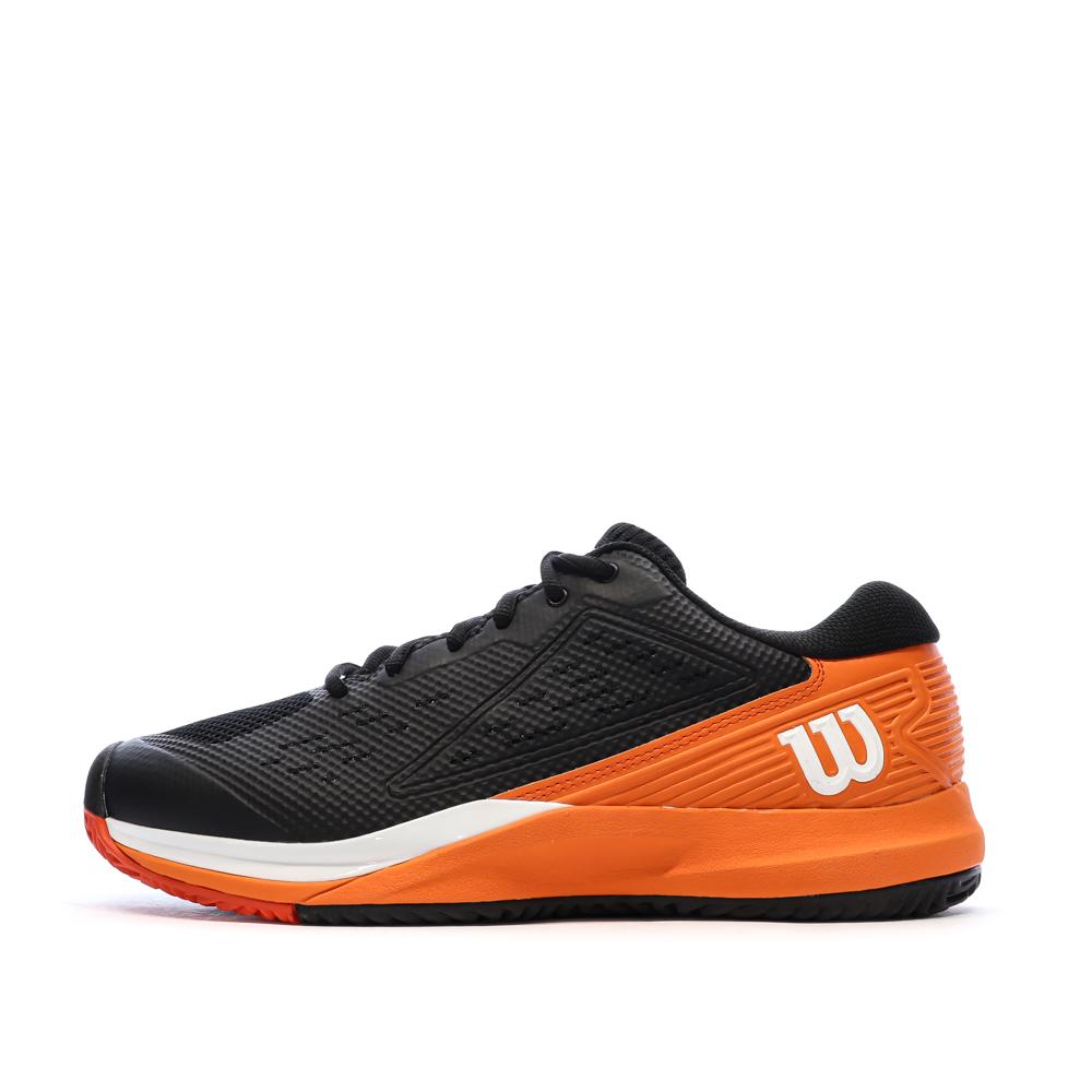 Baskets Noires/Oranges Homme Wilson Rush Pro pas cher