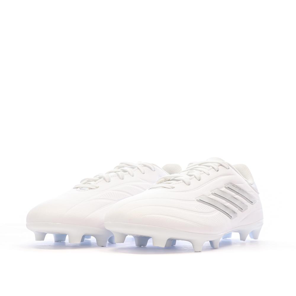 Chaussures de football Blanches Garçon Adidas Copa vue 6