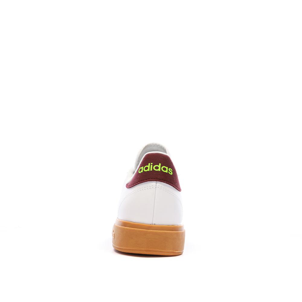 Baskets Blanc/Bordeaux Homme Adidas Grand Court Base 2.0 vue 3