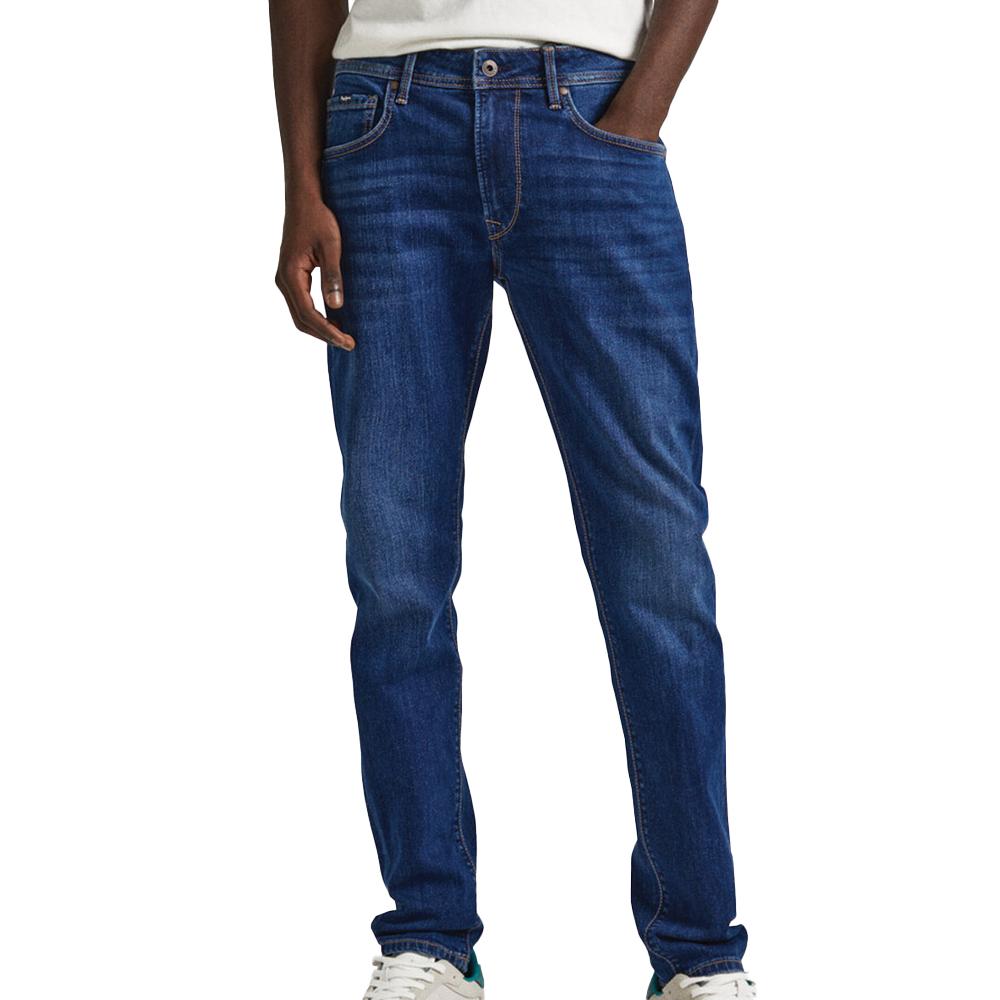 Jean Tapered Bleu Homme Pepe Jeans PM207390CT42 pas cher