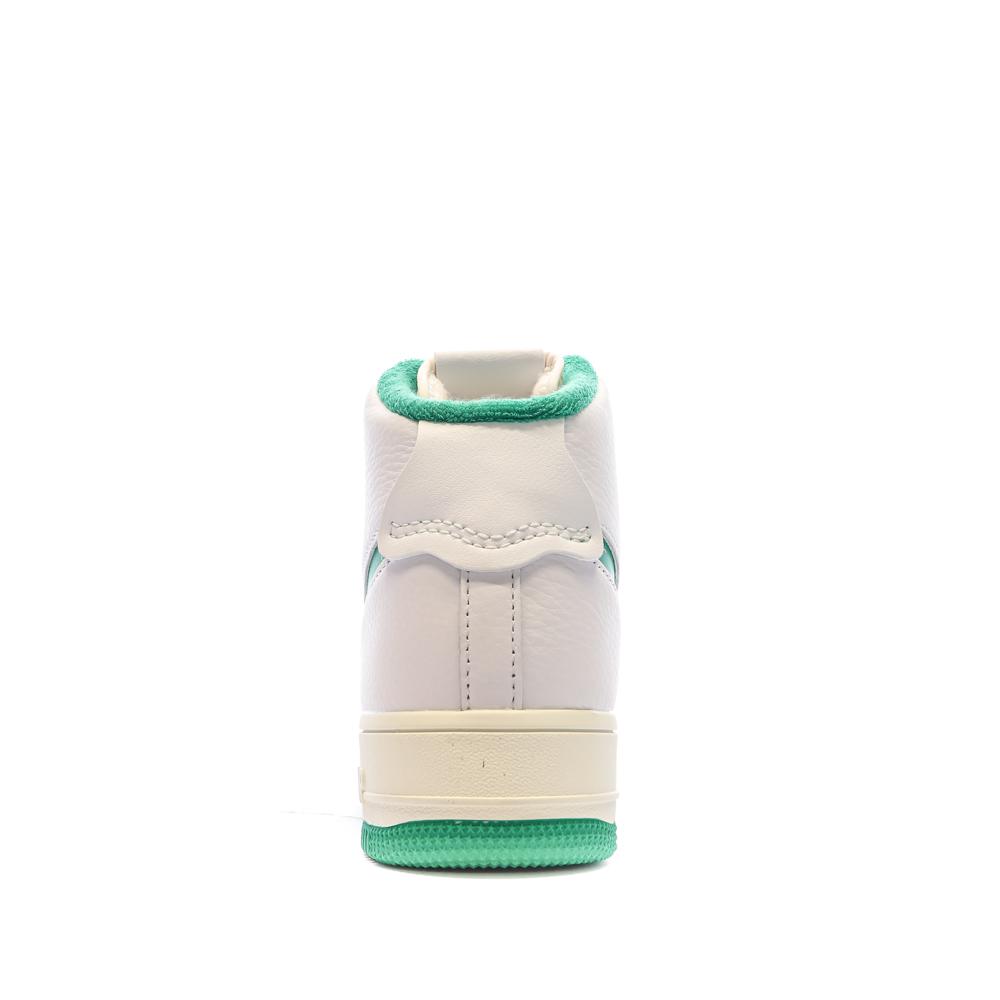 Basket Blanc/Vert Femme Nike Air Force 1 Sculpt vue 3