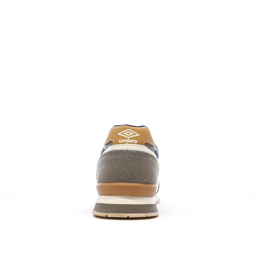 Baskets Blanc/Marine/Camel Homme Umbro 973590 vue 3