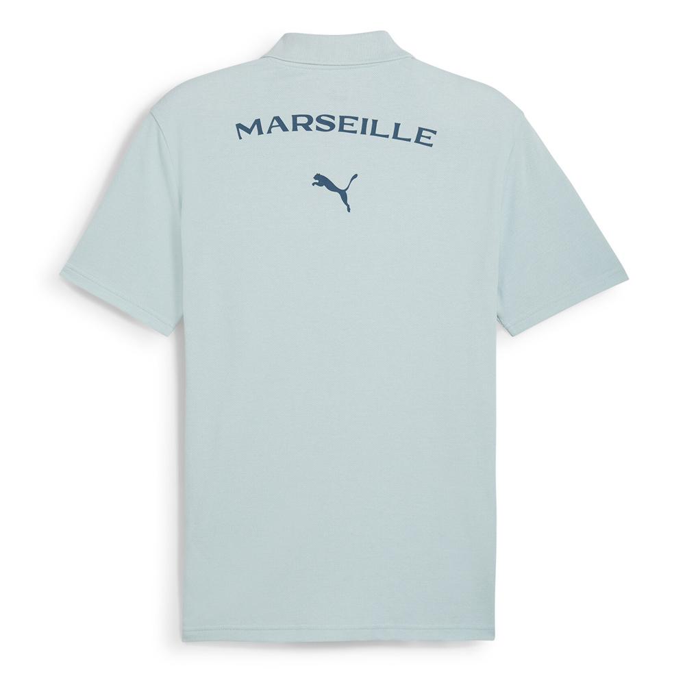 OM Polo Bleu Homme Puma vue 2