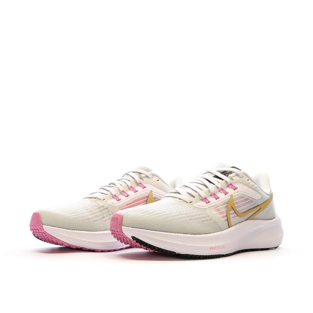 Chaussures de running Grises/Rose Femme Nike Zoom Pegasus vue 6