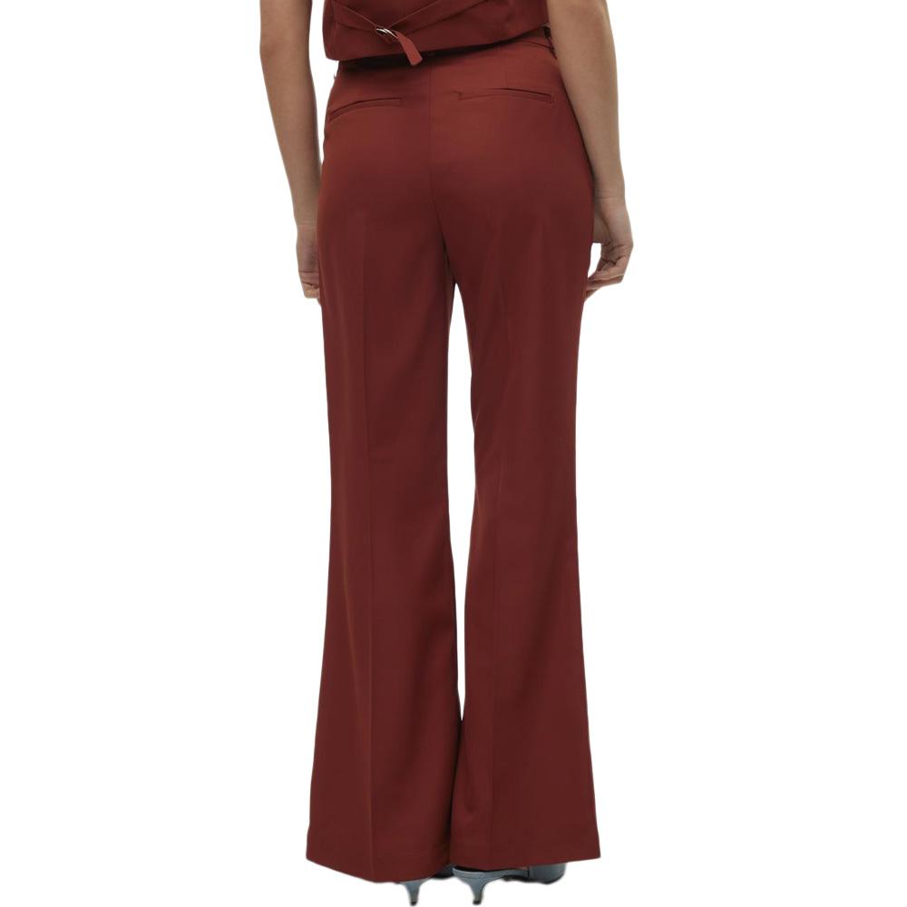 Pantalon à Pinces Terracotta Femme Vero Moda Tara vue 2