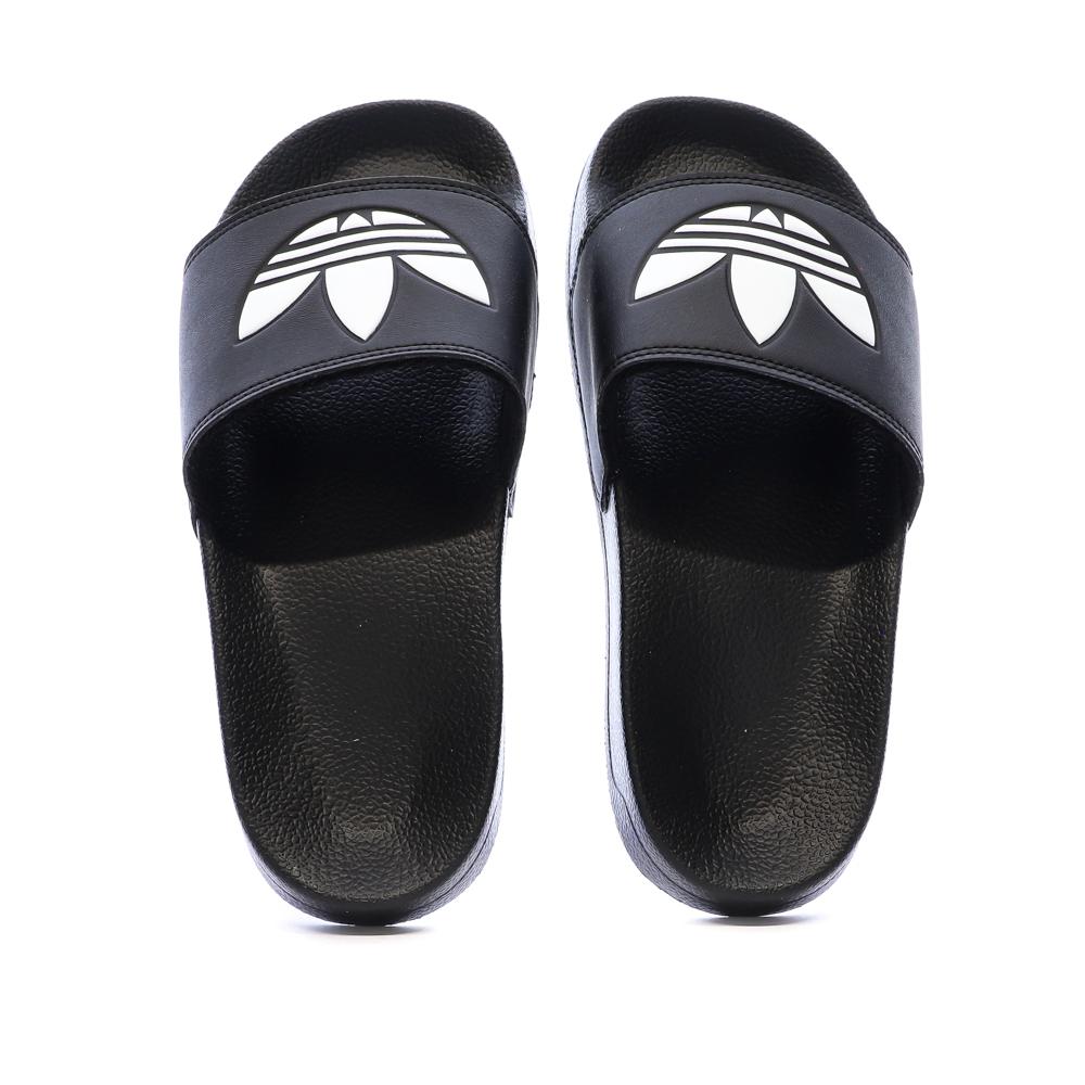 Claquettes Noires/Blanches Garçon Adidas Adilette Lite vue 3