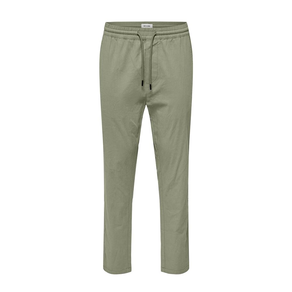 Pantalon fluide Vert Homme Only & Sons Capri pas cher