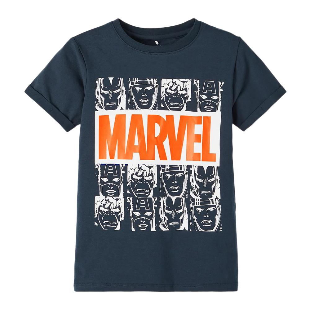T-shirt Marine Garçon Name it Mackin Marvel pas cher
